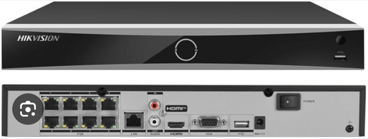 Hik DS-7608NXI-I2 AcuSeek 8 ch NVR 8POE with 4TB HDD